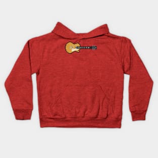 Pixel Slack Goldtop Guitar Kids Hoodie